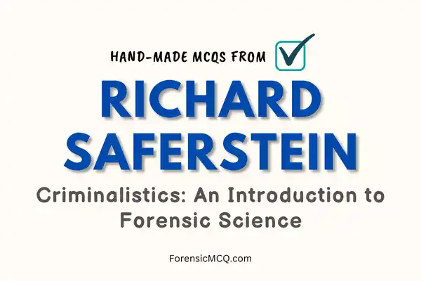 richard saferstein forensic book