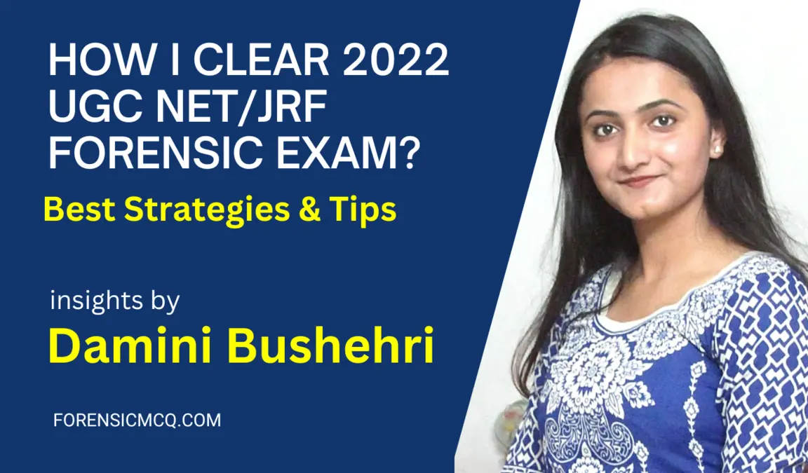how I clear 2022 UGC NET JEF Forensic Science exam