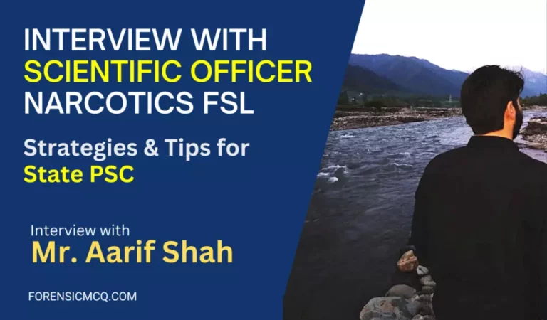 Interview With Scientific Officer Narcotics FSL Dr. Aarif Shah | Tips and Insights State PSC