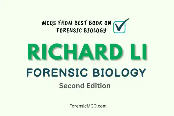 category image for the forensic biology book mcqs from richard li