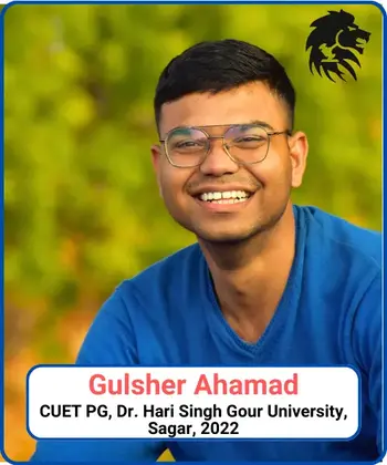 Gulsher Ahamad cuet pg qualified forensic